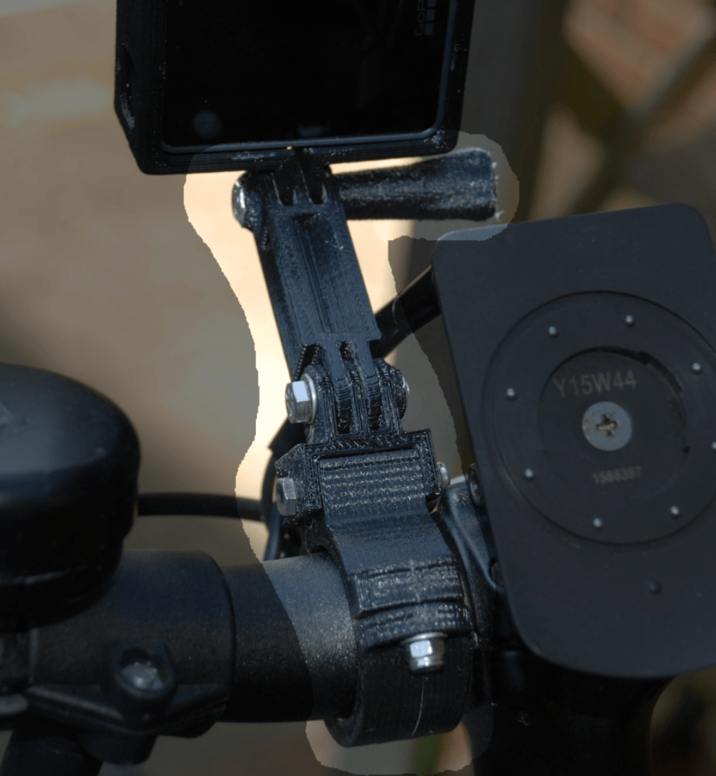 Descargar archivo STL gratis Soporte de manillar GoPro (personalizable